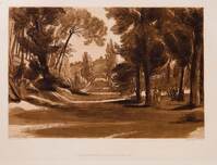 KG 16335
<br/>
Imitations of drawings by Claude Lorrain...: Boslandschap (nr. 7)
<br/>
<em>Lewis, Frederick Christian</em>